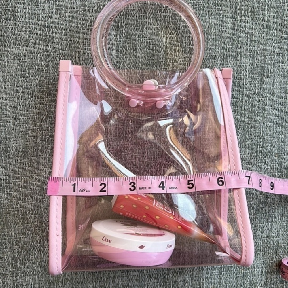 Pink translucent purse - Picture 7 of 9